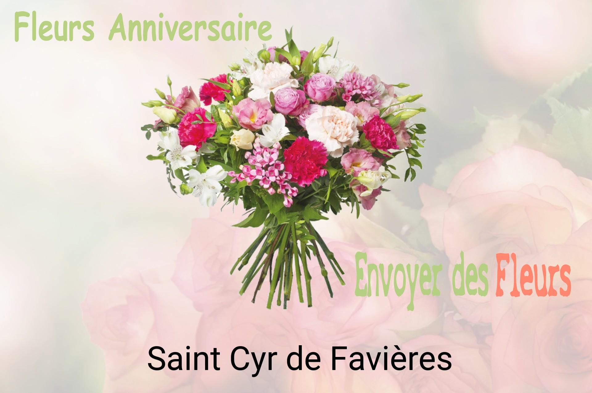 Bouquet de fleurs d’anniversaire livré à Saint-Cyr-de-Favières