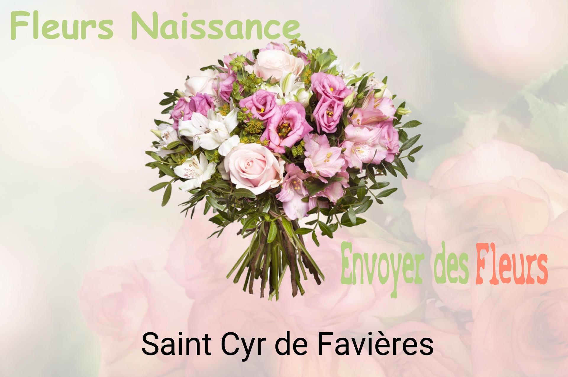 Bouquet de fleurs de naissance livré à Saint-Cyr-de-Favières